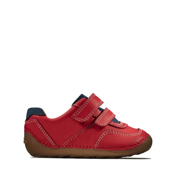 Clarks Boys Tiny Dusk Toddler Casual Shoes Red | USA-8615429